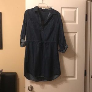 Denim shirt dress